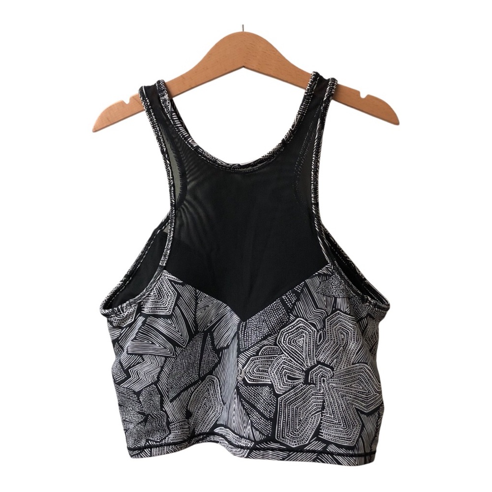 Lululemon Sports Bra Black Mesh | Printed - Picture 2 of 7